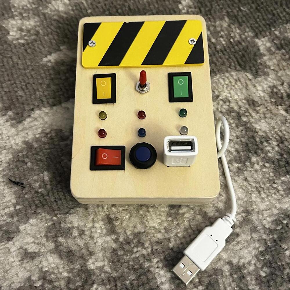 Montessori Sensory Busy Board with LED Light (NEW)